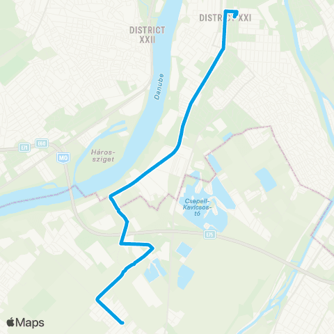 BKK Csepel, Szent Imre Tér / Szigetszentmiklós, Szabadság Utca map