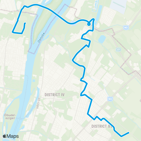 BKK Újpalota, Szentmihályi Út / Békásmegyer, Újmegyeri Tér map