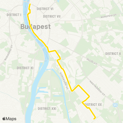 BKK Jászai Mari Tér / Közvágóhíd H map