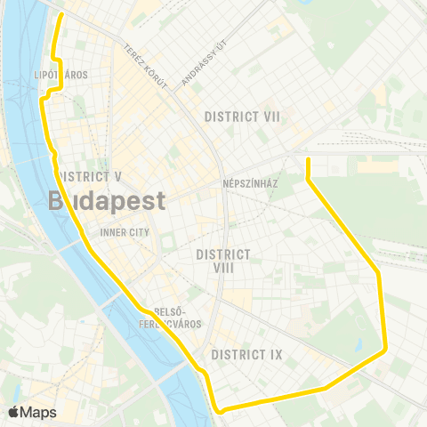 BKK Jászai Mari Tér / Keleti Pályaudvar M map