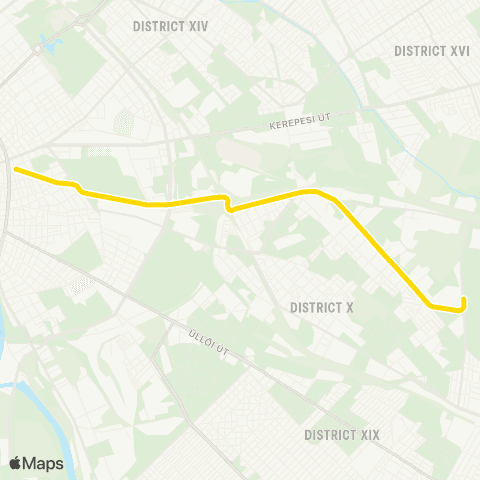BKK Blaha Lujza Tér M / Új Köztemető (Kozma Utca) map