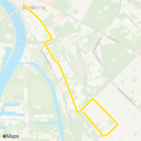 BKK Mester Utca / Ferenc Körút / Török Flóris Utca map