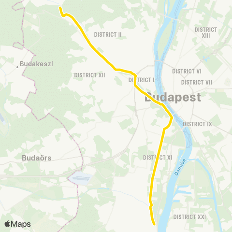 BKK Hűvösvölgy / Városház Tér map