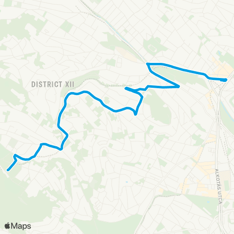 BKK Széll Kálmán Tér M / Széchenyi-Hegy, Gyermekvasút map