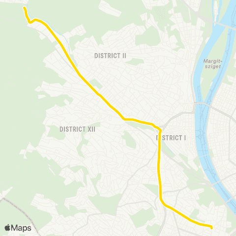 BKK Hűvösvölgy / Móricz Zsigmond Körtér M map