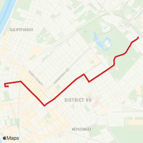BKK Kossuth Lajos Tér M / Erzsébet Királyné Útja, Aluljáró map