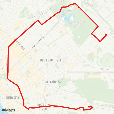 BKK Orczy Tér / Zugló Vasútállomás (Hermina Út) map