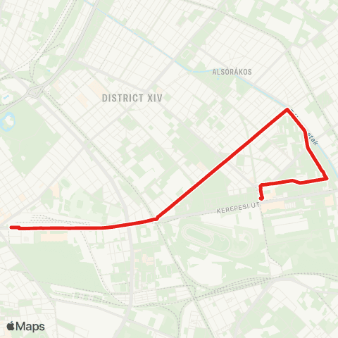 BKK Keleti Pályaudvar M / Örs Vezér Tere M+H map
