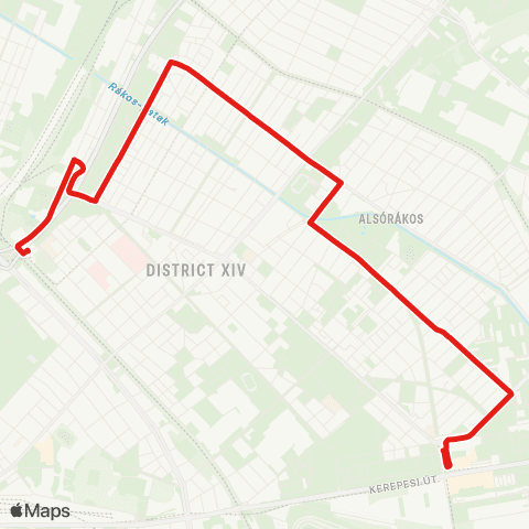 BKK Mexikói Út M / Örs Vezér Tere M+H map