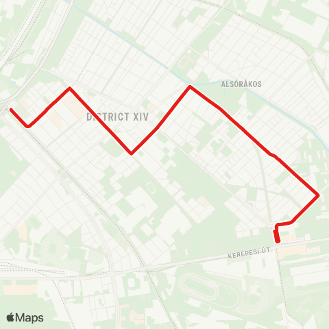 BKK Mexikói Út M / Örs Vezér Tere M+H map