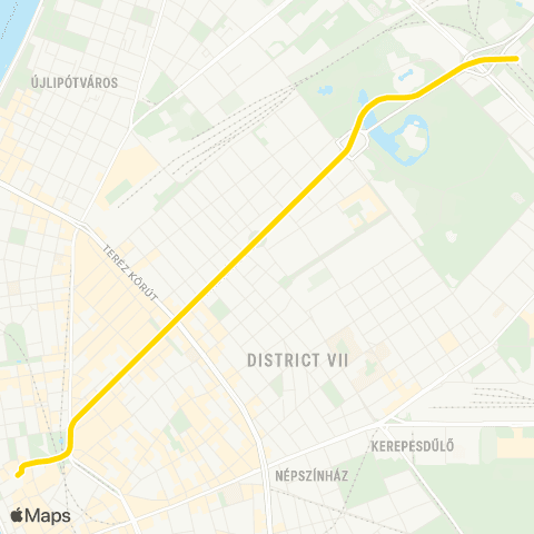 BKK Vörösmarty Tér / Mexikói Út M map