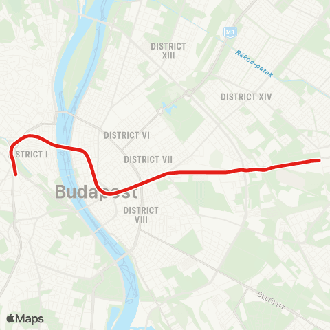 BKK Déli Pályaudvar M / Örs Vezér Tere M+H map