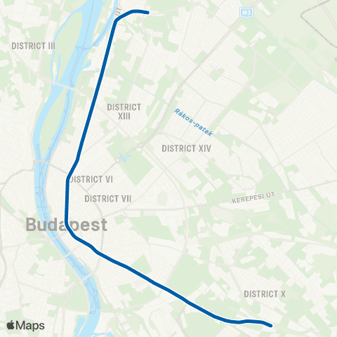 BKK Újpest-Központ / Kőbánya-Kispest map