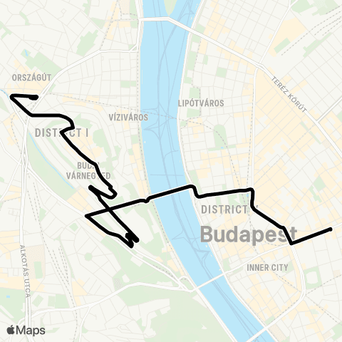 BKK Uránia / Széll Kálmán Tér M map