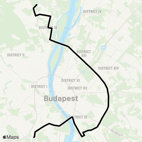 BKK Kelenföld Vasútállomás M / Óbudai Autóbuszgarázs map