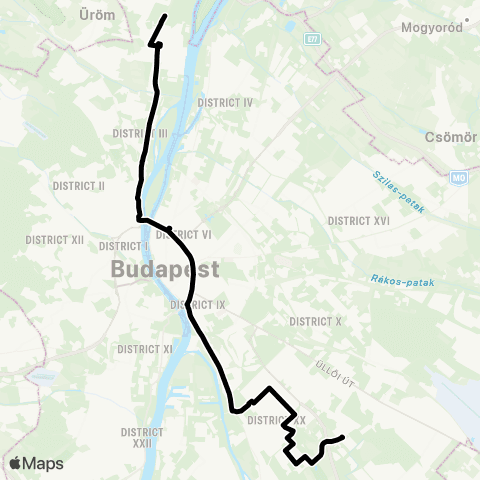 BKK Békásmegyer H / Dél-Pesti Autóbuszgarázs map