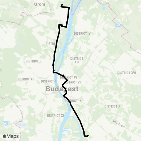 BKK Békásmegyer H / Pesterzsébeti Lakótelep map