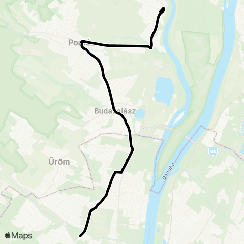 BKK Békásmegyer H / Szentendre H map