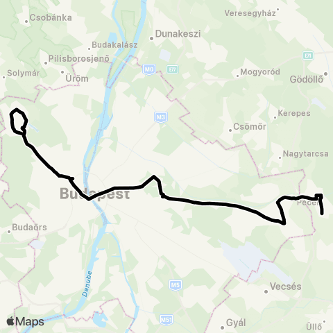 BKK Pécel, Kun József Utca / Bükkfa Utca map