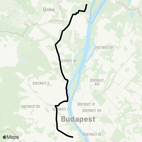 BKK Móricz Zsigmond Körtér M / Békásmegyer, Újmegyeri Tér map