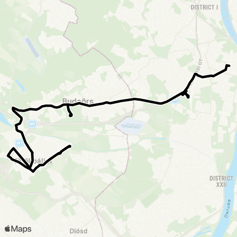 BKK Móricz Zsigmond Körtér M / Nyár Utca map