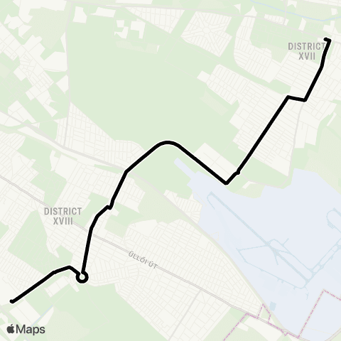 BKK Dél-Pesti Autóbuszgarázs / Rákoskeresztúr, Városközpont map