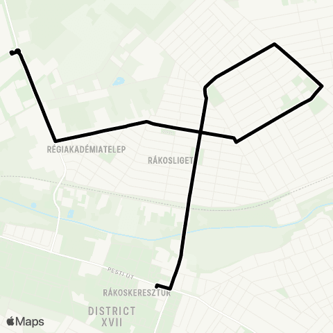 BKK Cinkotai Autóbuszgarázs / Rákoskeresztúr, Városközpont map