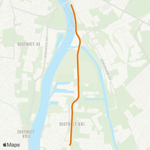 MÁV Boráros Tér / Csepel map
