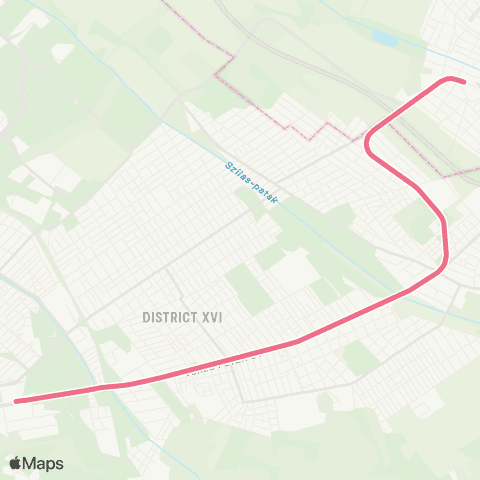 MÁV Örs Vezér Tere / Csömör map