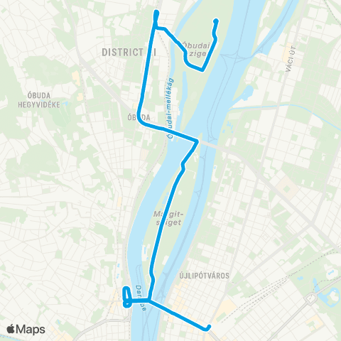BKK Nyugati Pályaudvar M / Óbudai-Sziget map