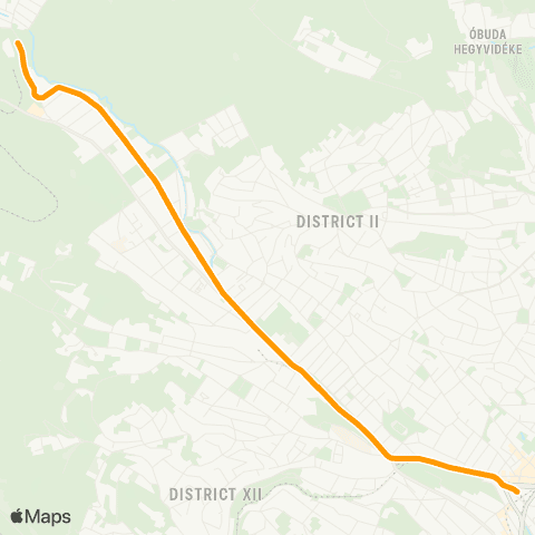 BKK Széll Kálmán Tér M / Hűvösvölgy map