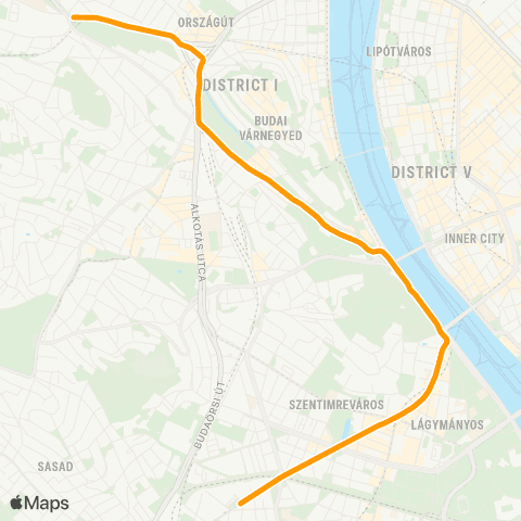 BKK Szent János Kórház / Csóka Utca (Karinthy Színház) map