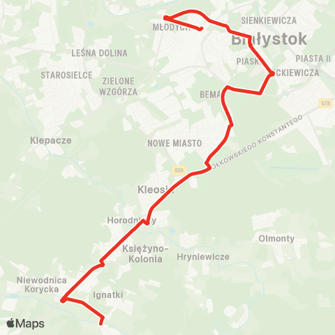 Białostocka Komunikacja Miejska  map