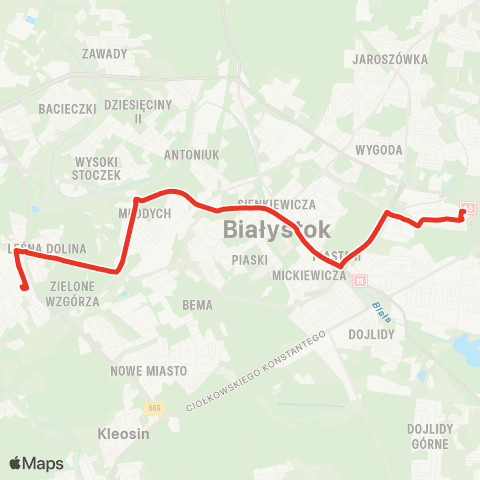 Białostocka Komunikacja Miejska  map