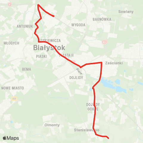Białostocka Komunikacja Miejska  map