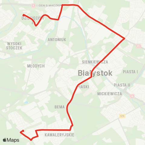 Białostocka Komunikacja Miejska  map