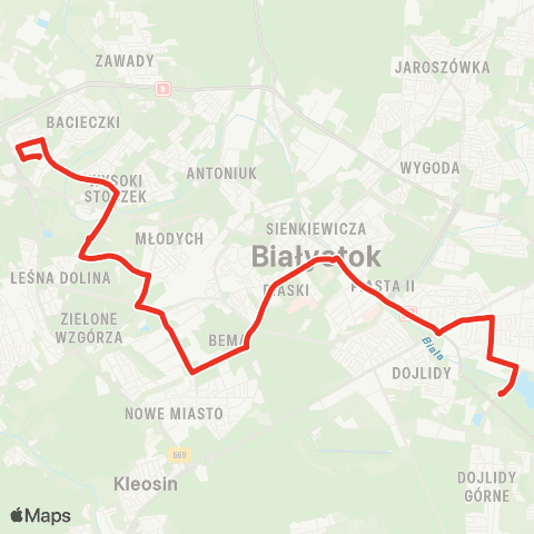 Białostocka Komunikacja Miejska  map
