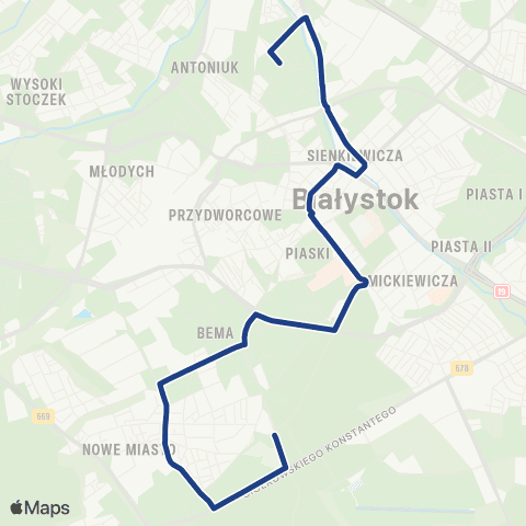 Białostocka Komunikacja Miejska  map