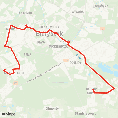 Białostocka Komunikacja Miejska  map