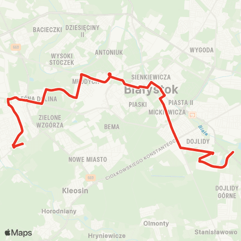 Białostocka Komunikacja Miejska  map