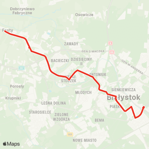 Białostocka Komunikacja Miejska  map
