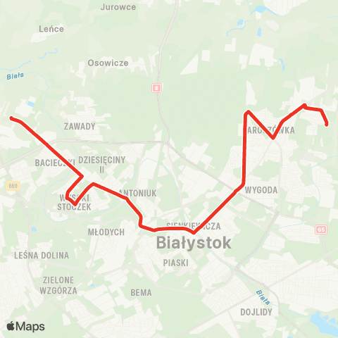 Białostocka Komunikacja Miejska  map