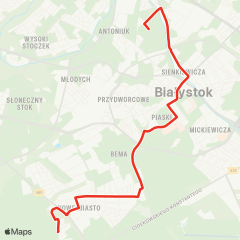Białostocka Komunikacja Miejska  map
