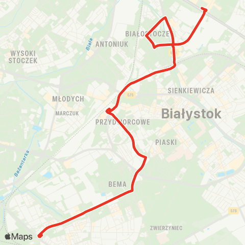 Białostocka Komunikacja Miejska  map