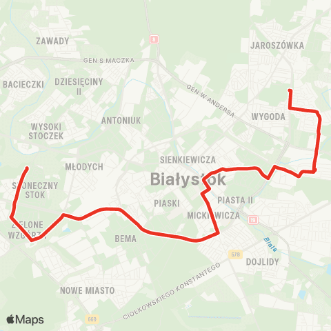 Białostocka Komunikacja Miejska  map