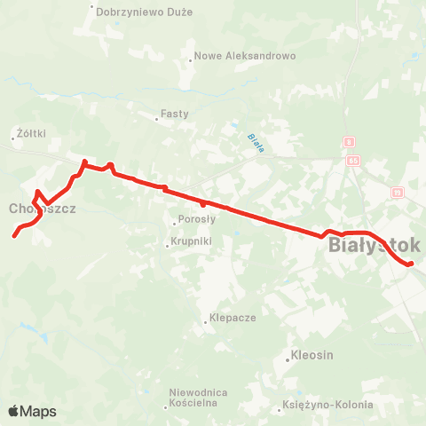 Białostocka Komunikacja Miejska  map