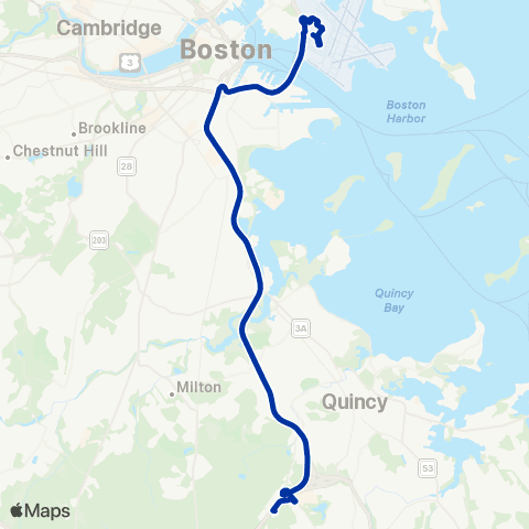 Logan Express Braintree map