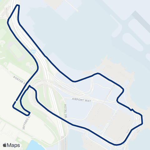 Massport Shuttle  map