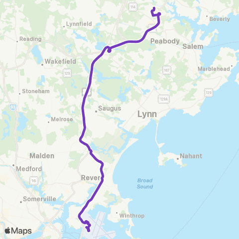 Logan Airport Shuttle & Massport Danvers map