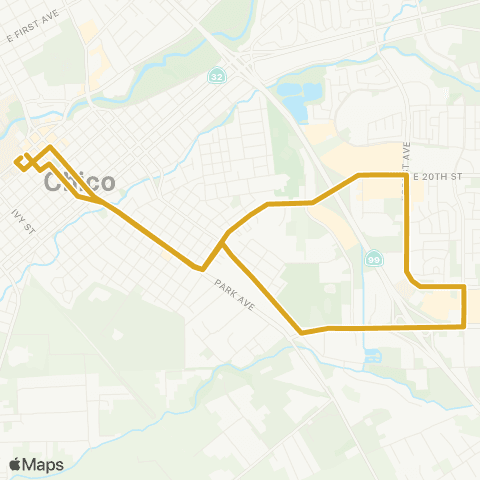 Butte Regional Transit Park / Fair / Forest map